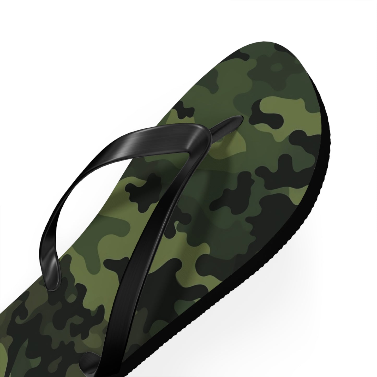 Green Camo Flip Flops