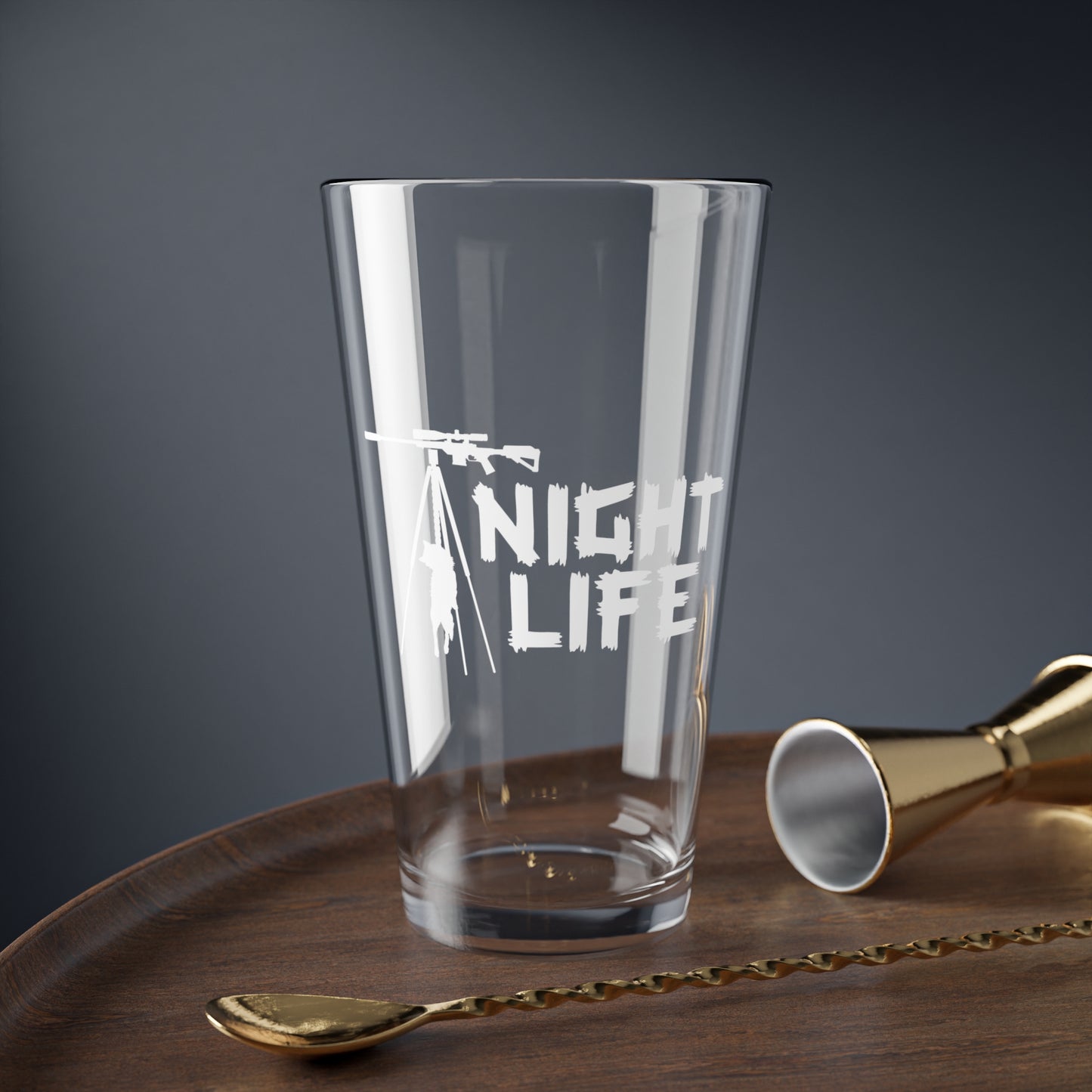 Coyote Hunting Night Life Pint Glass