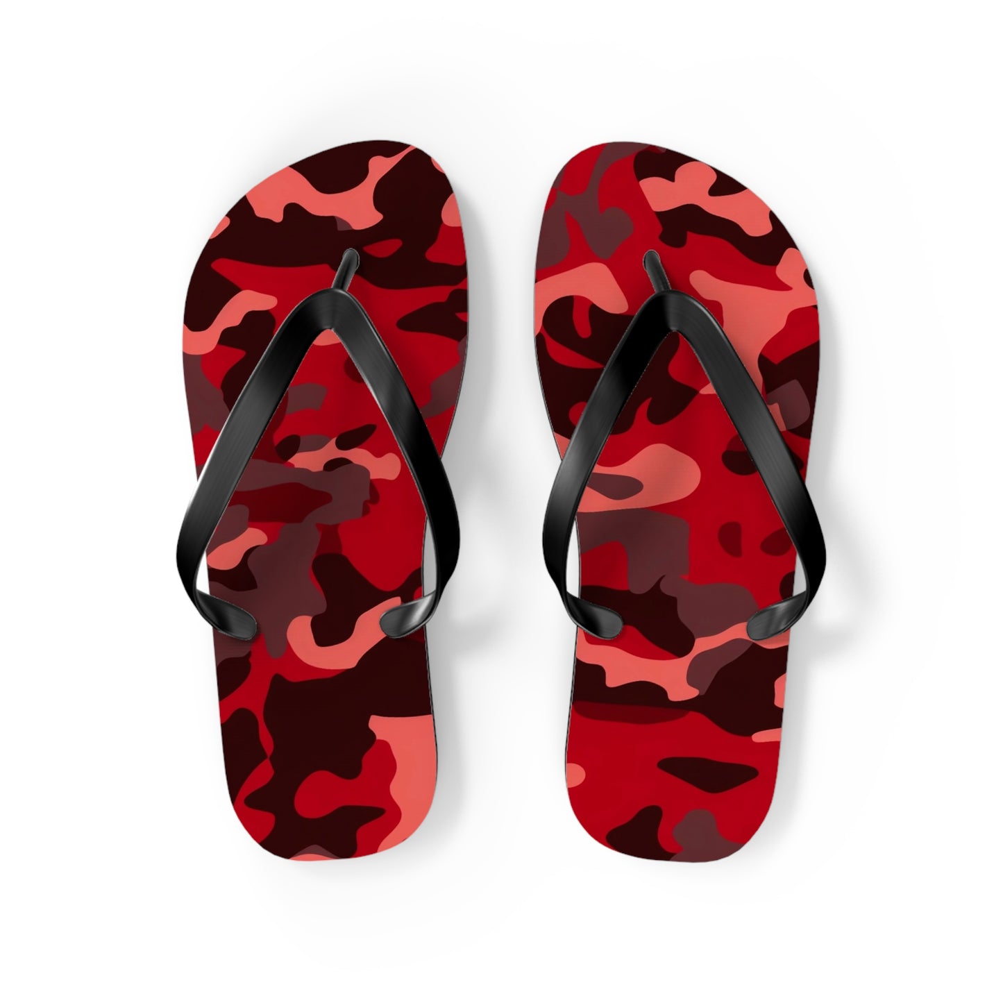 Red Camo Flip Flops