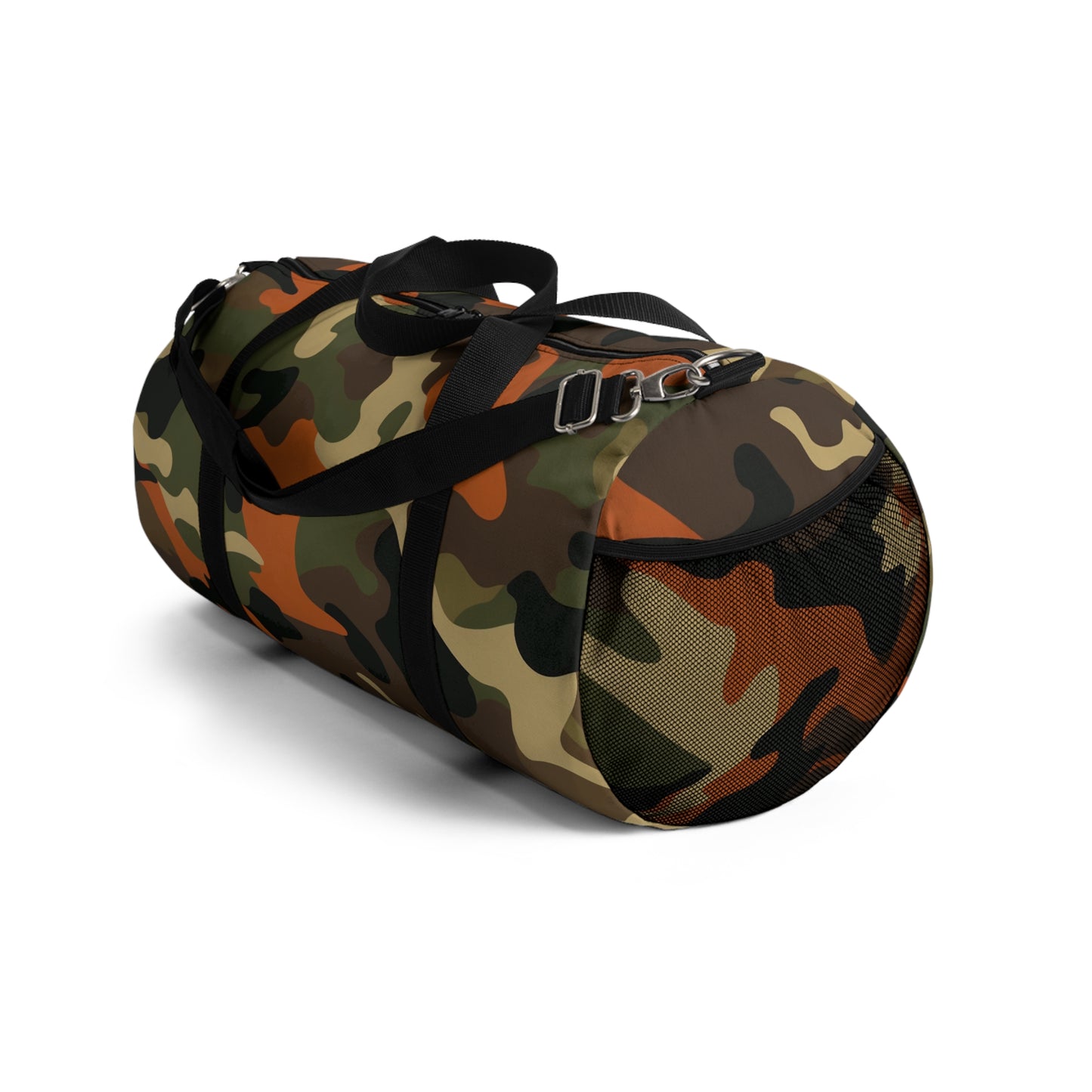 Orange Camo Duffel Bag