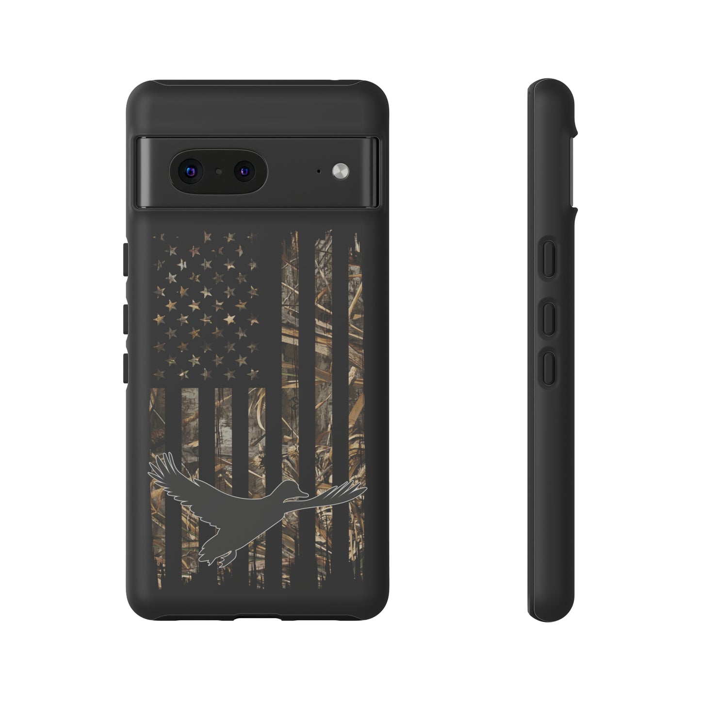 Camo Duck American Flag Phone Case