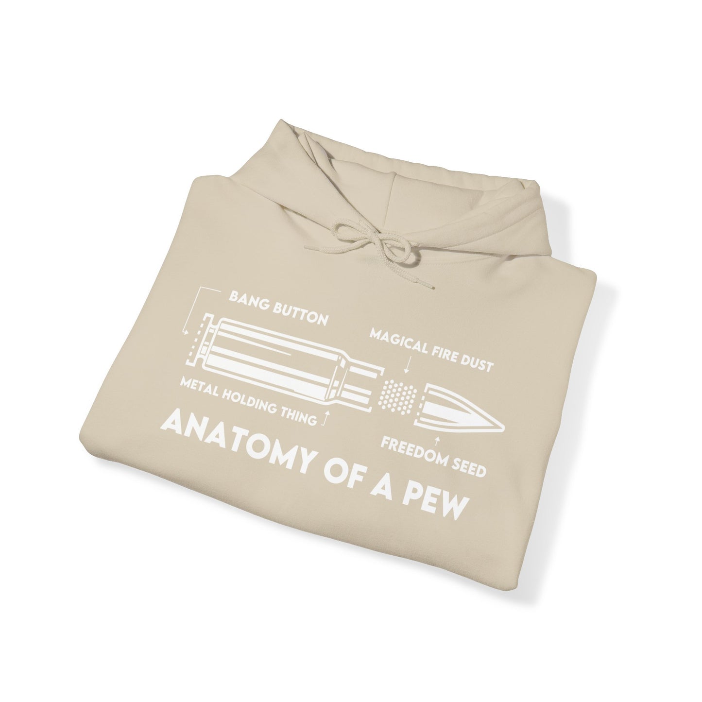Anatomy of A Pew Hooded Sweatshirt