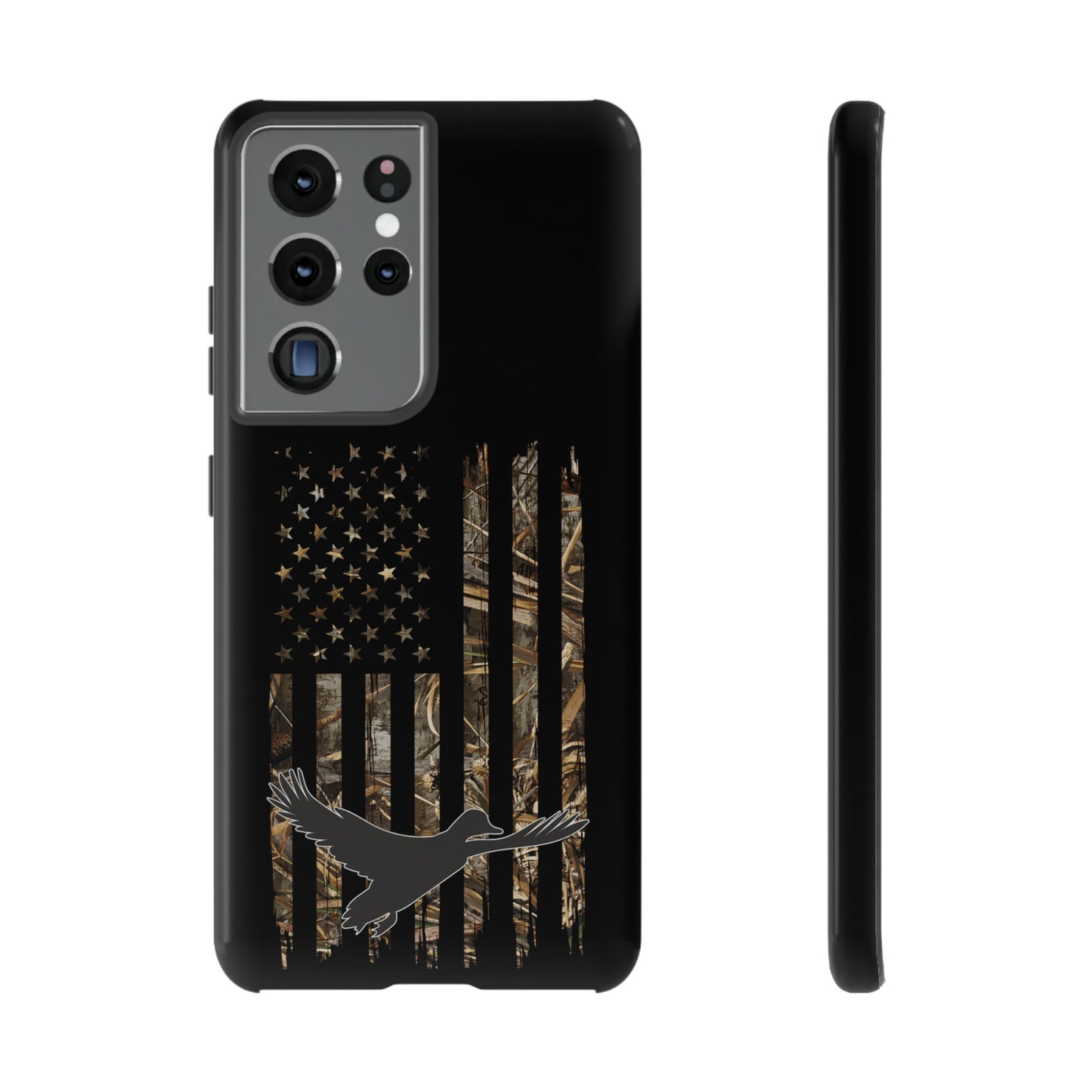 Camo Duck American Flag Phone Case