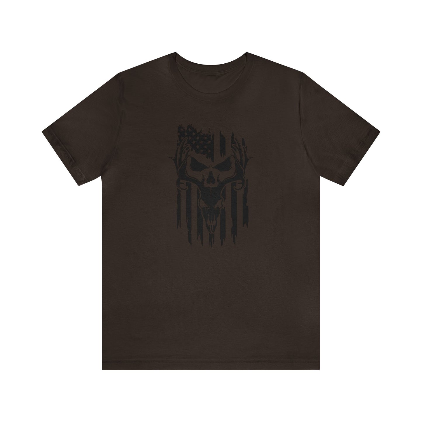 Deer Skull American Flag T-Shirt