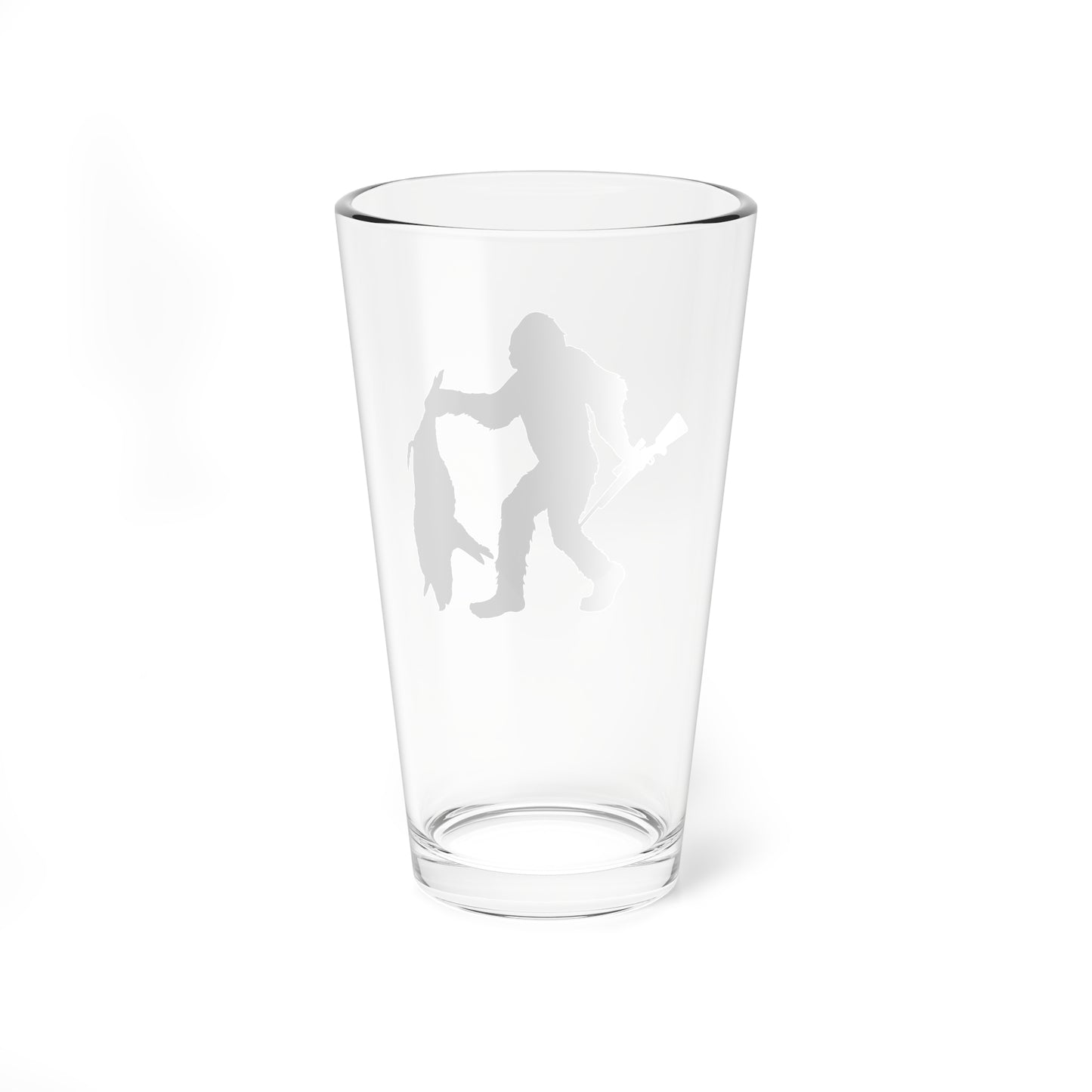 Bigfoot Carrying Hog Pint Glass