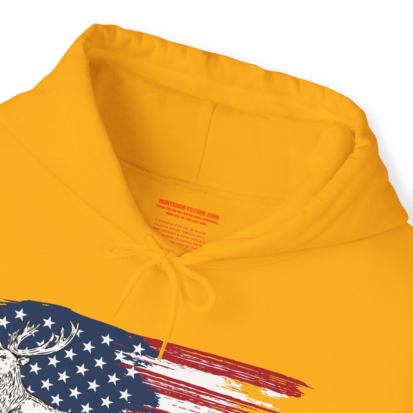 Elk American Flag Hooded Sweatshirt