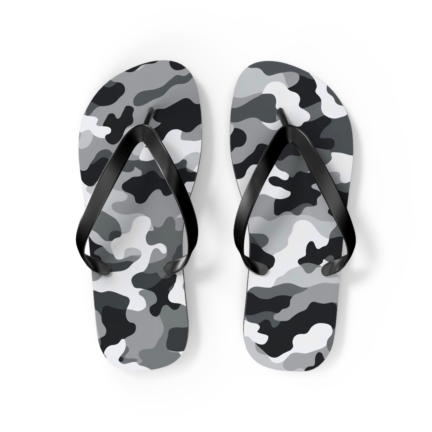 White Camo Flip Flops