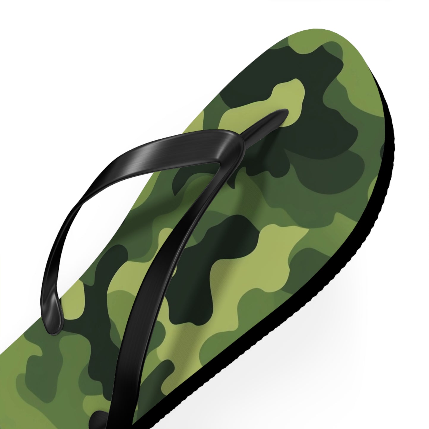 Light Green Camo Flip Flops