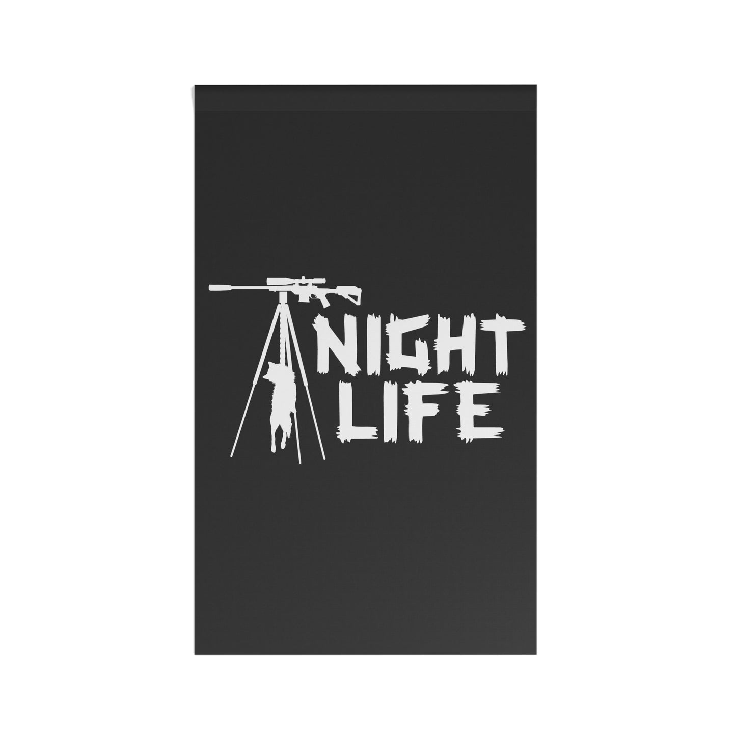 Coyote Hunting Night Life Flag