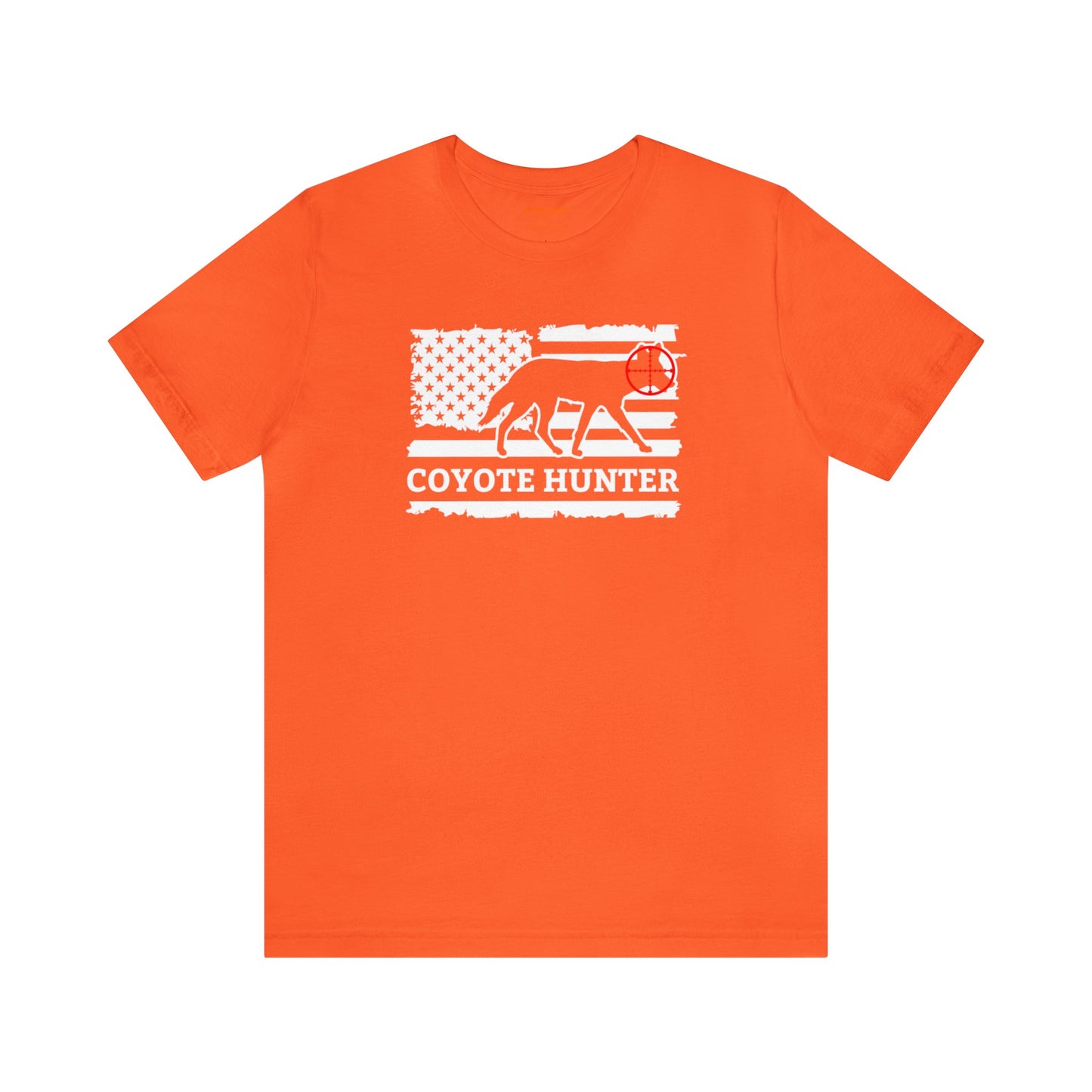 American Flag Coyote Hunter T-Shirt