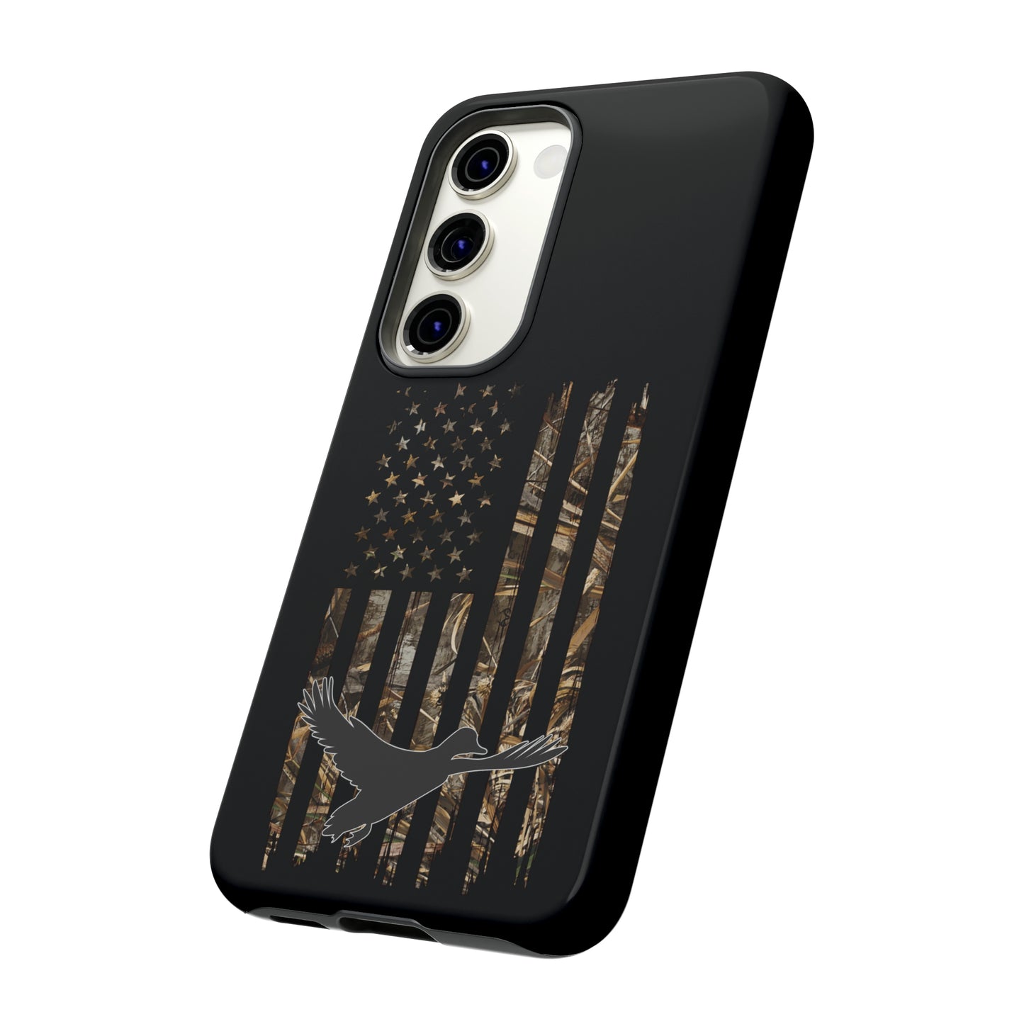 Camo Duck American Flag Phone Case