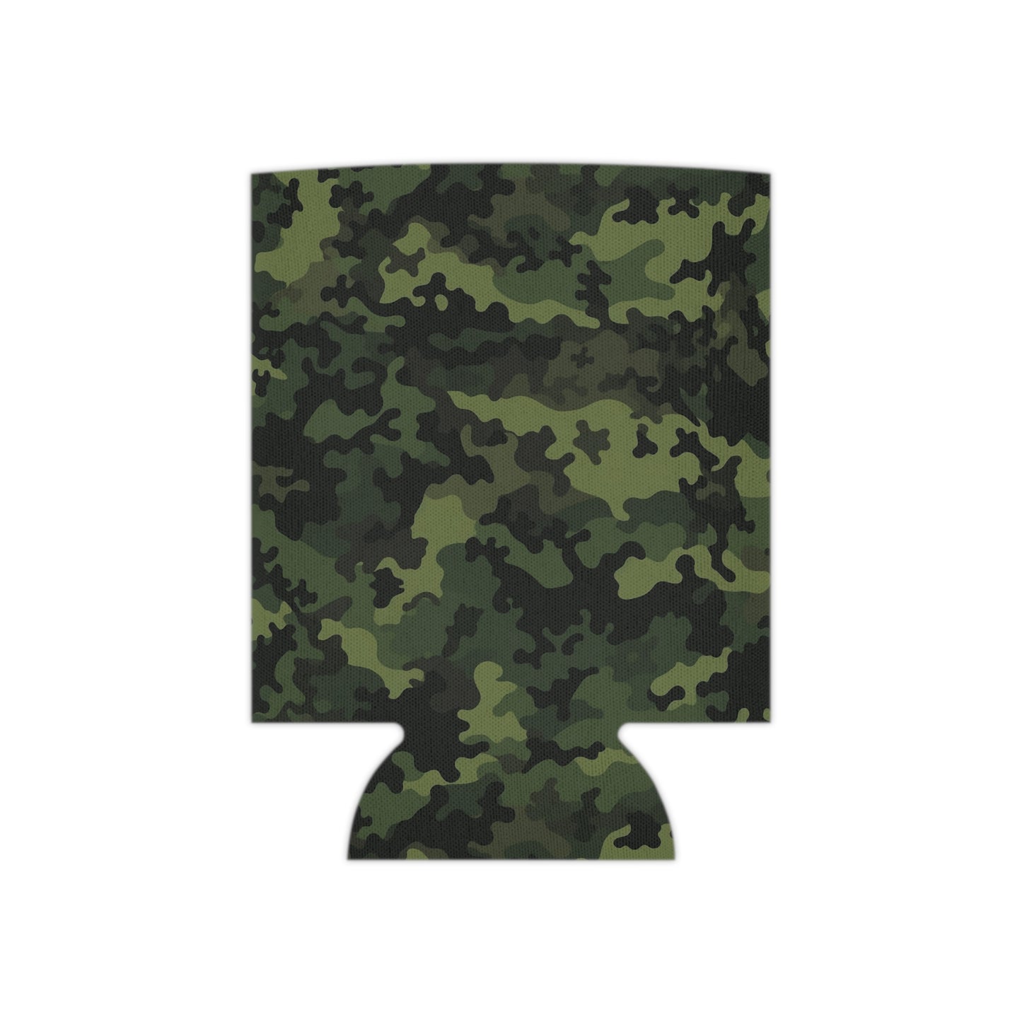 Green Camo Can Cooler