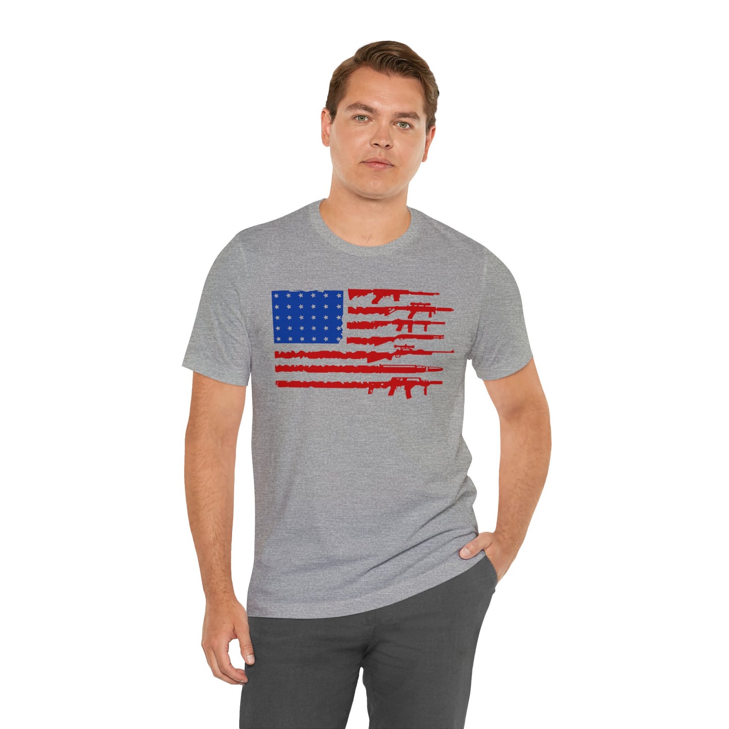 American Flag Guns T-Shirt