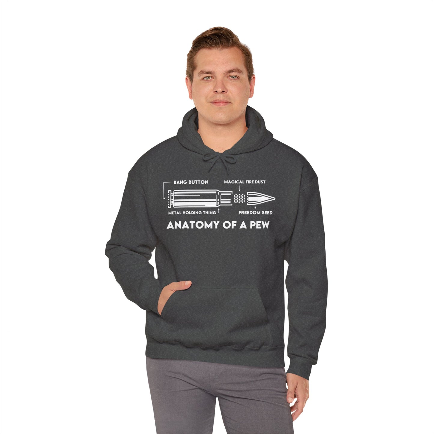 Anatomy of A Pew Hooded Sweatshirt