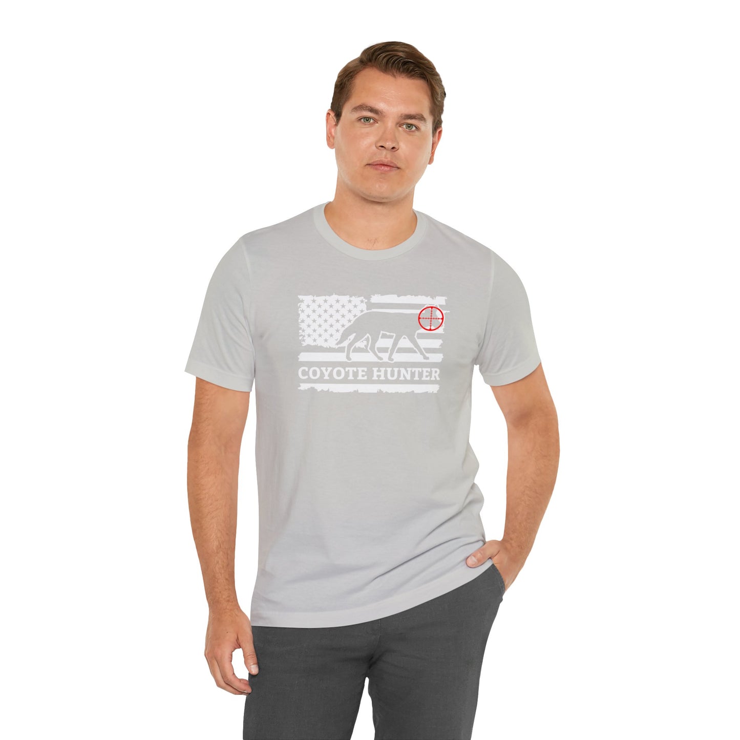 American Flag Coyote Hunter T-Shirt
