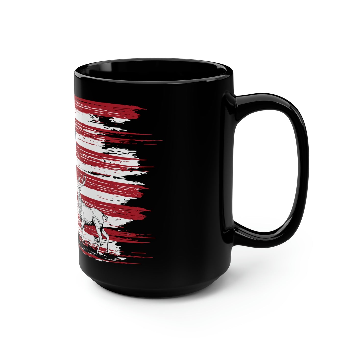 Elk American Flag Mug, 15oz