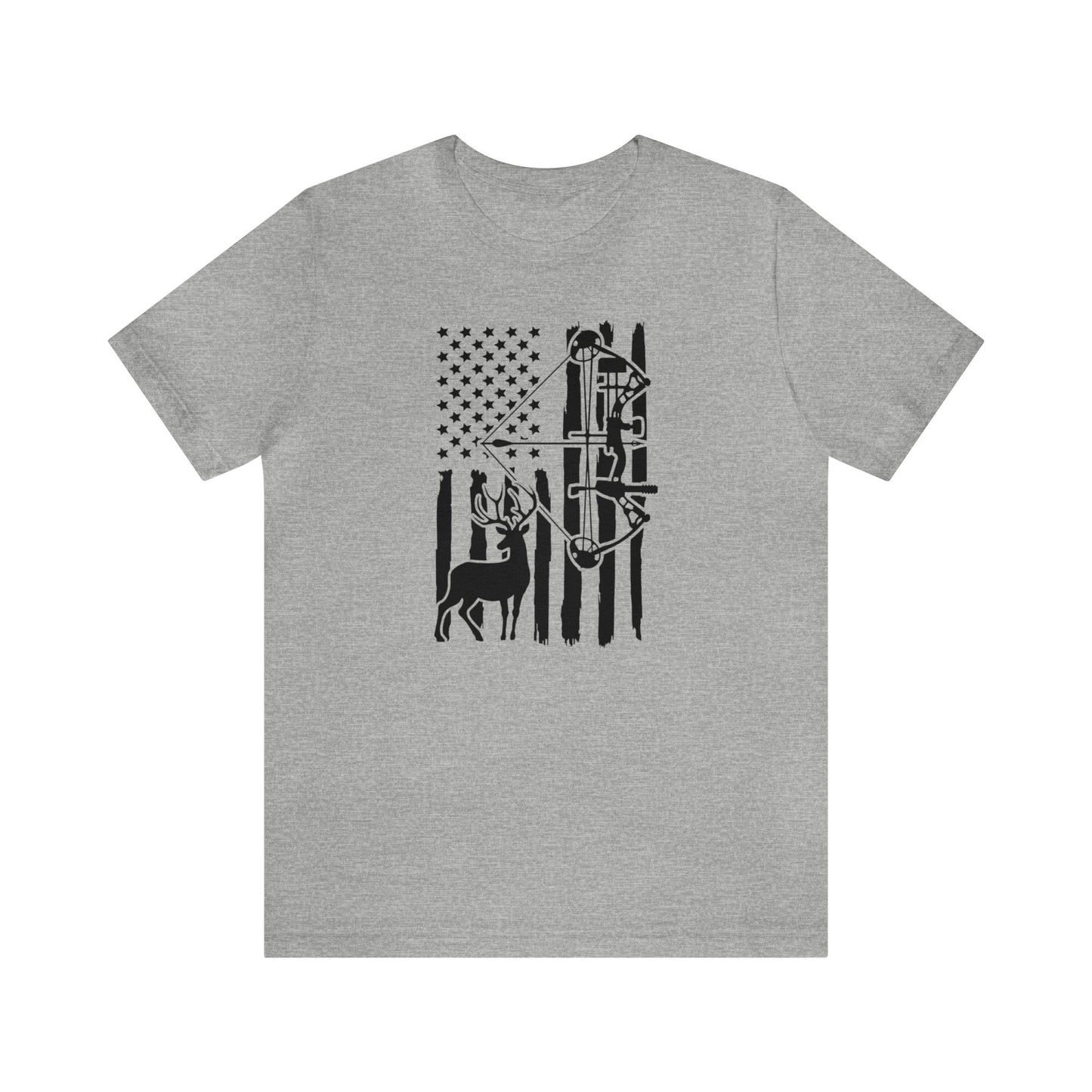 Bow Hunting American Flag T-Shirt