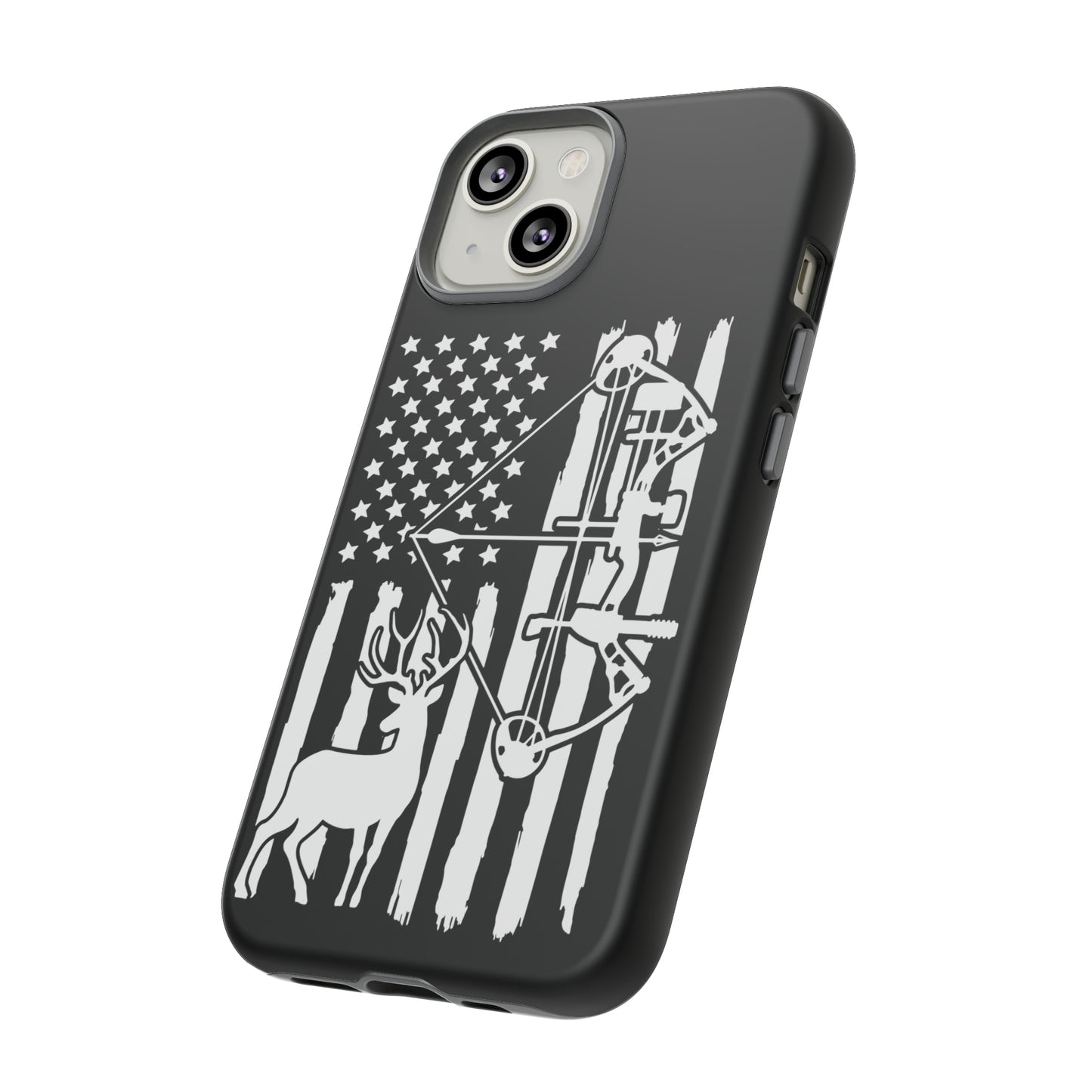 Deer Bow Hunter American Flag Phone Case