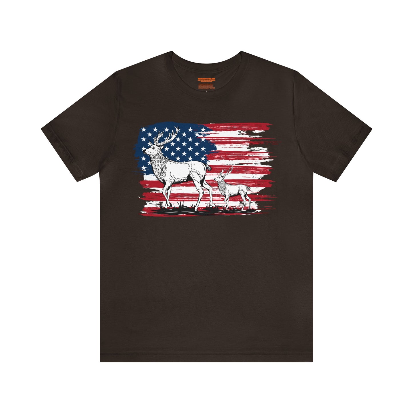 Elk American Flag T-Shirt