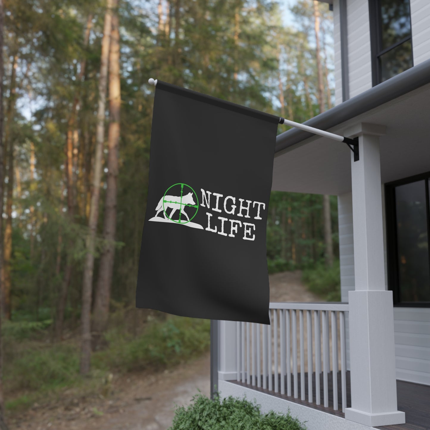 Coyote Night Life Green Scope Flag