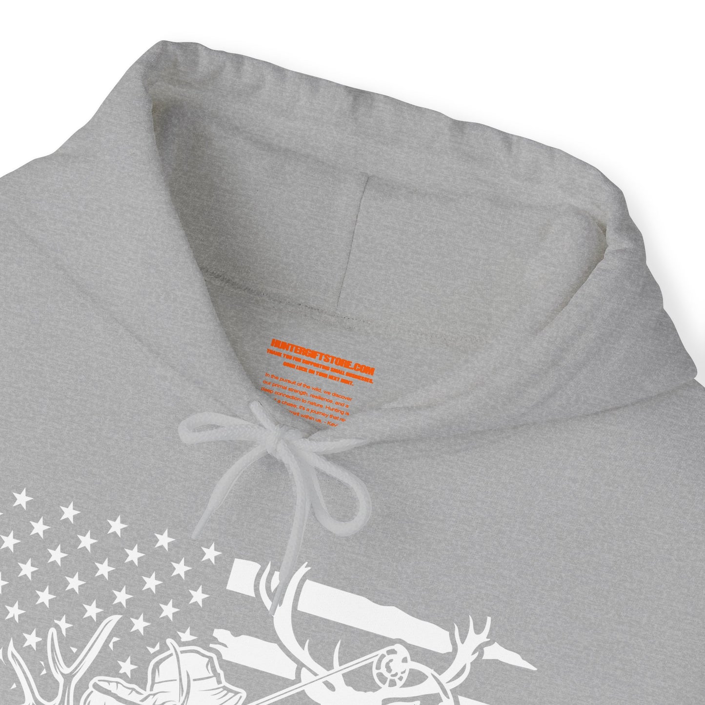 US Deer Bowhunting Flag Hooded Sweatshirt