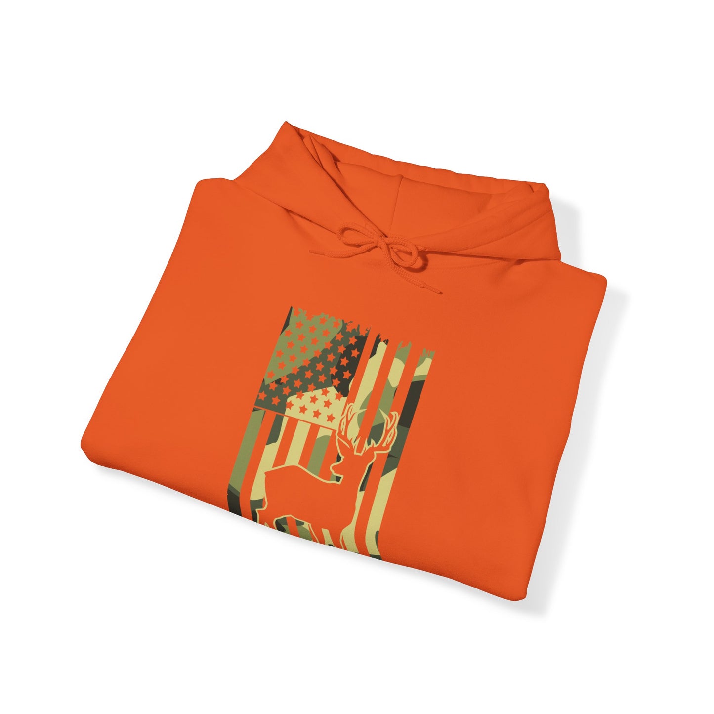 Deer Camo Flag Hooded Sweatshirt