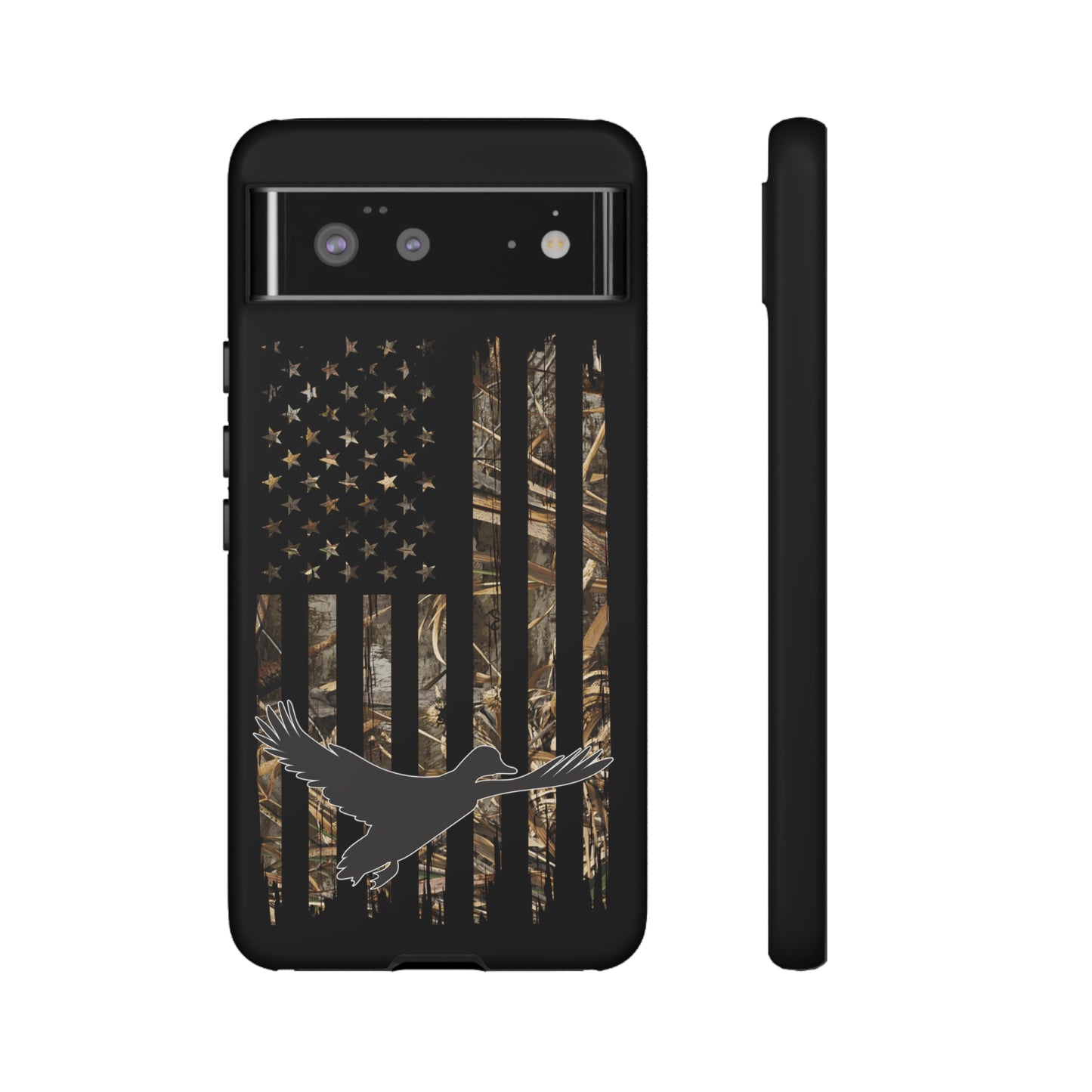 Camo Duck American Flag Phone Case