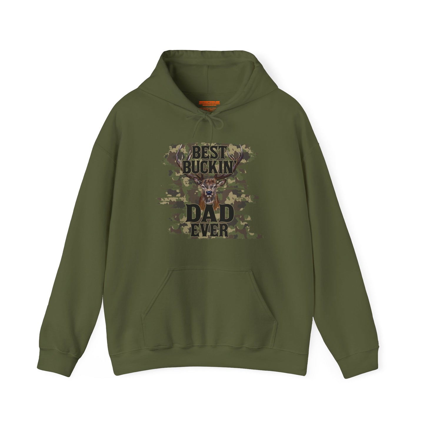 Best Buckin Dad Camo Hooded Sweatshirt