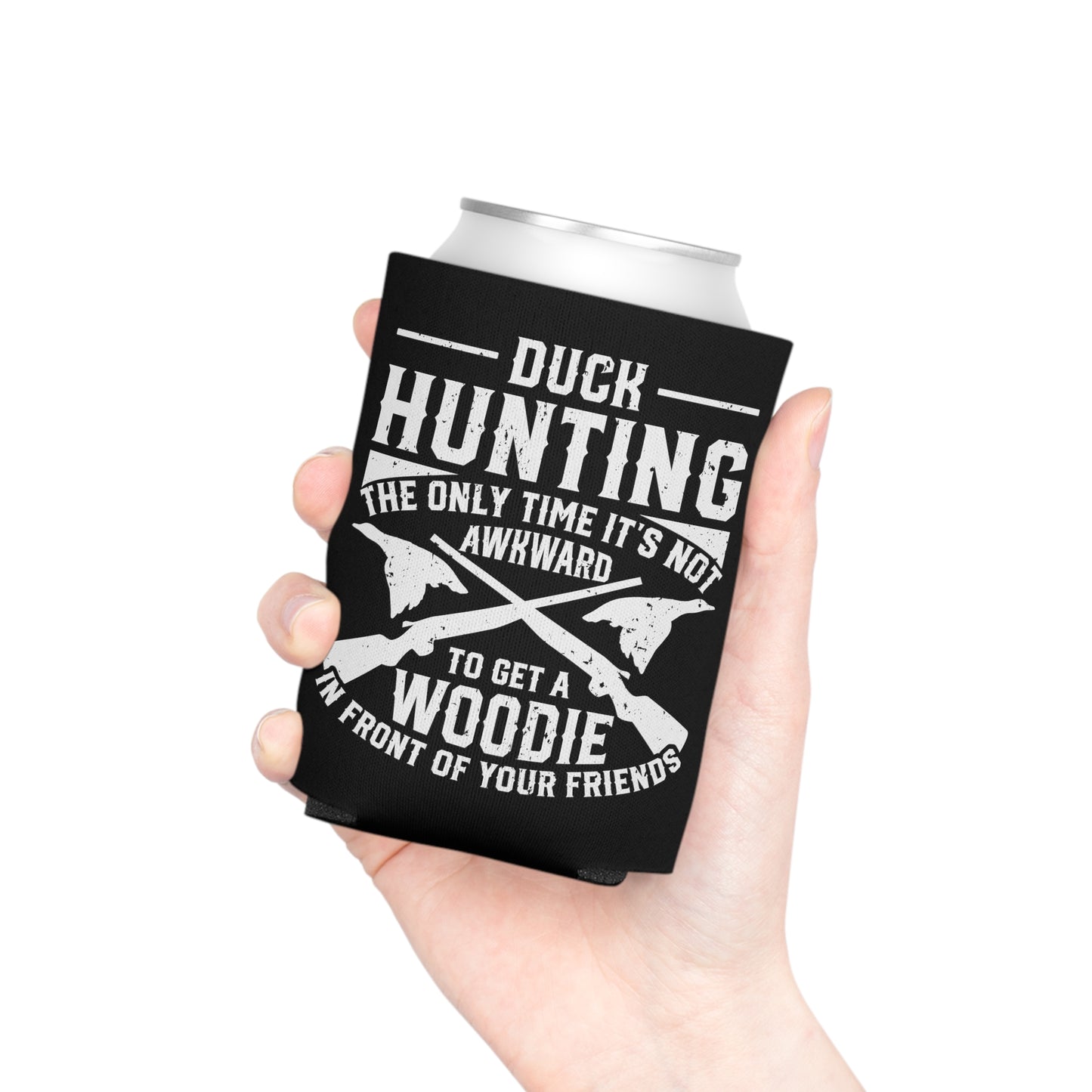 Duck Hunting Funny Can Cooler