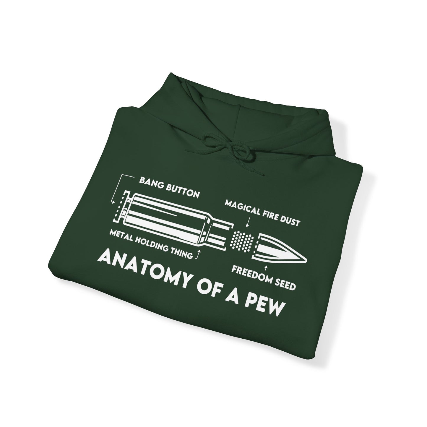 Anatomy of A Pew Hooded Sweatshirt