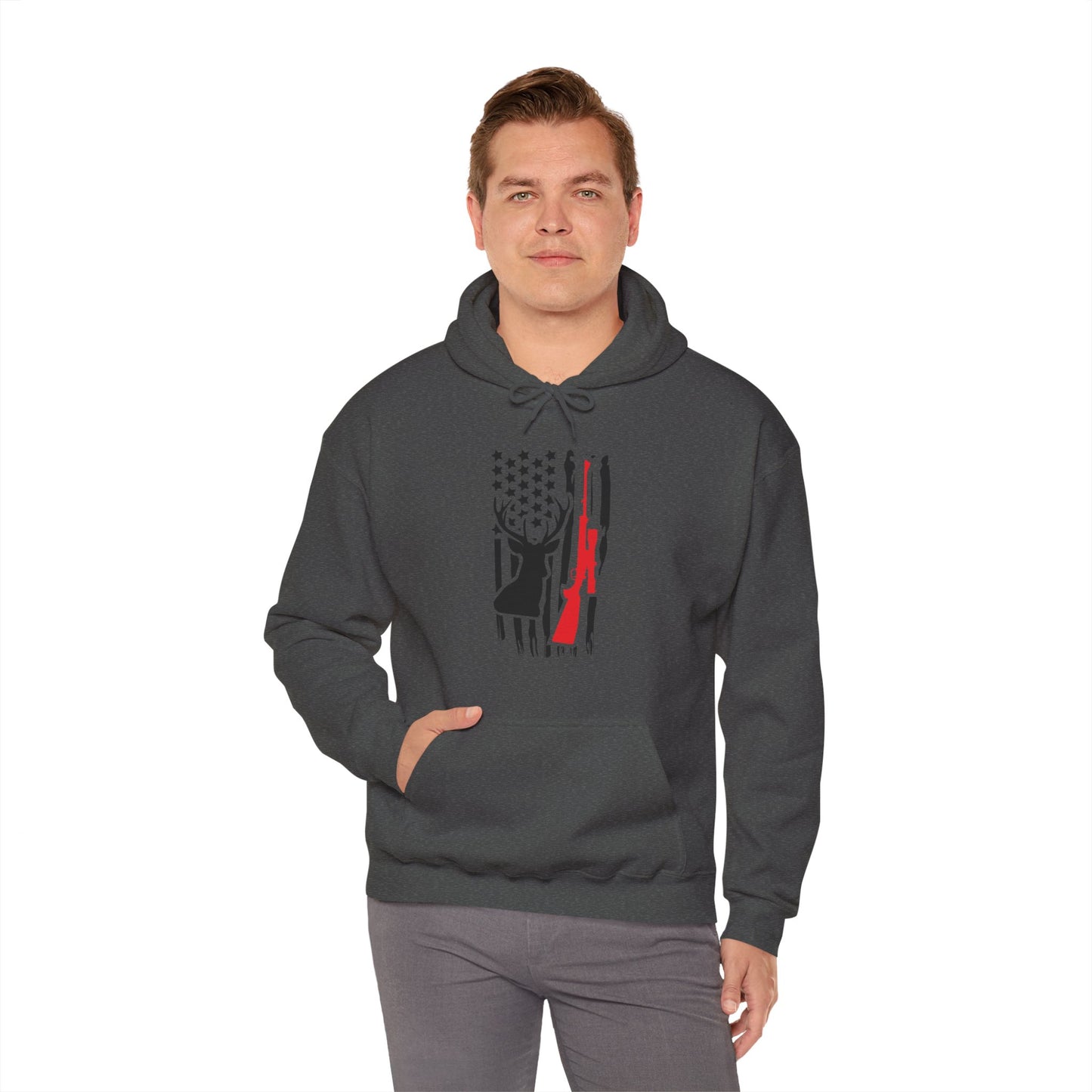 American Flag Rifle Hooded Sweatshirt