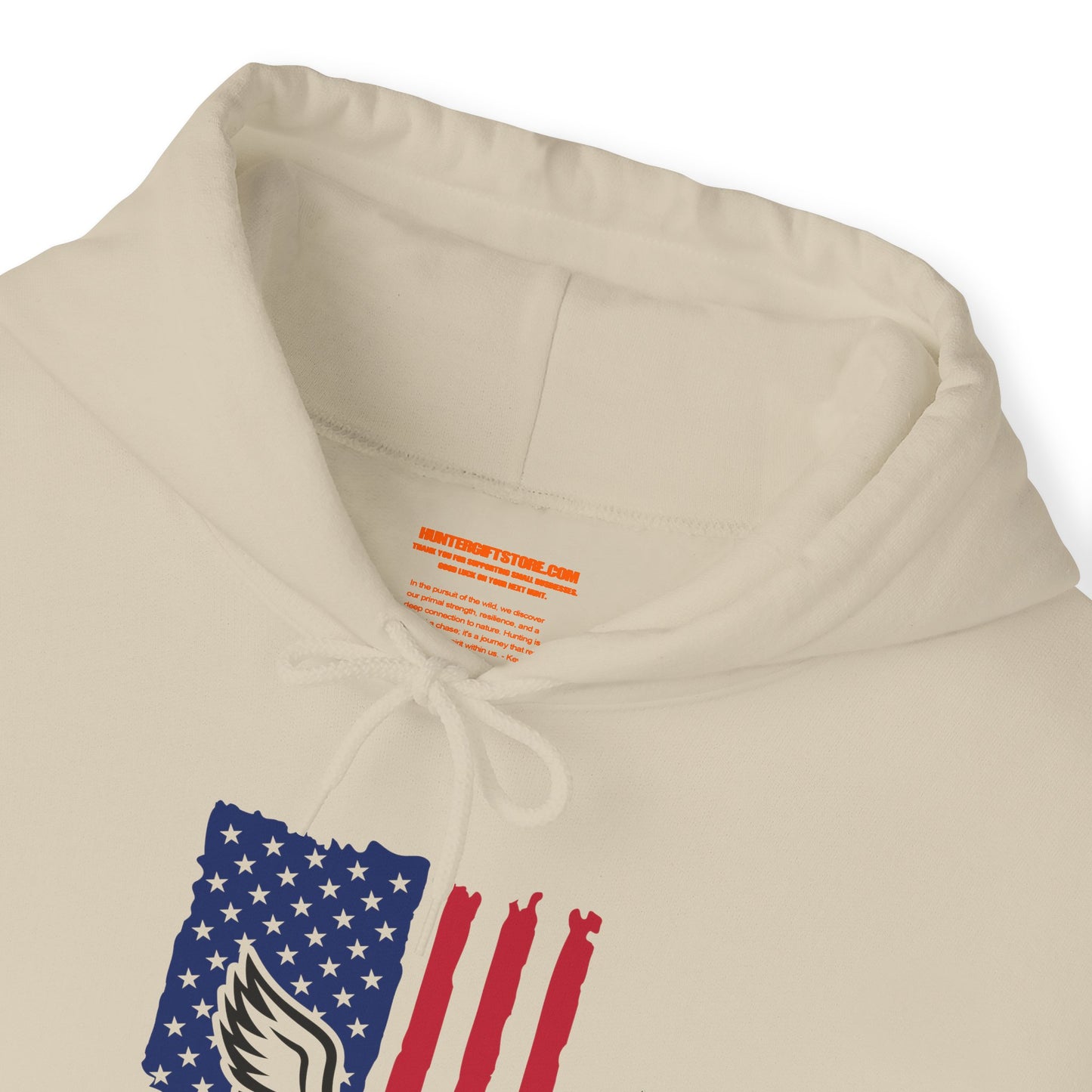 Duck American Flag Hooded Sweatshirt