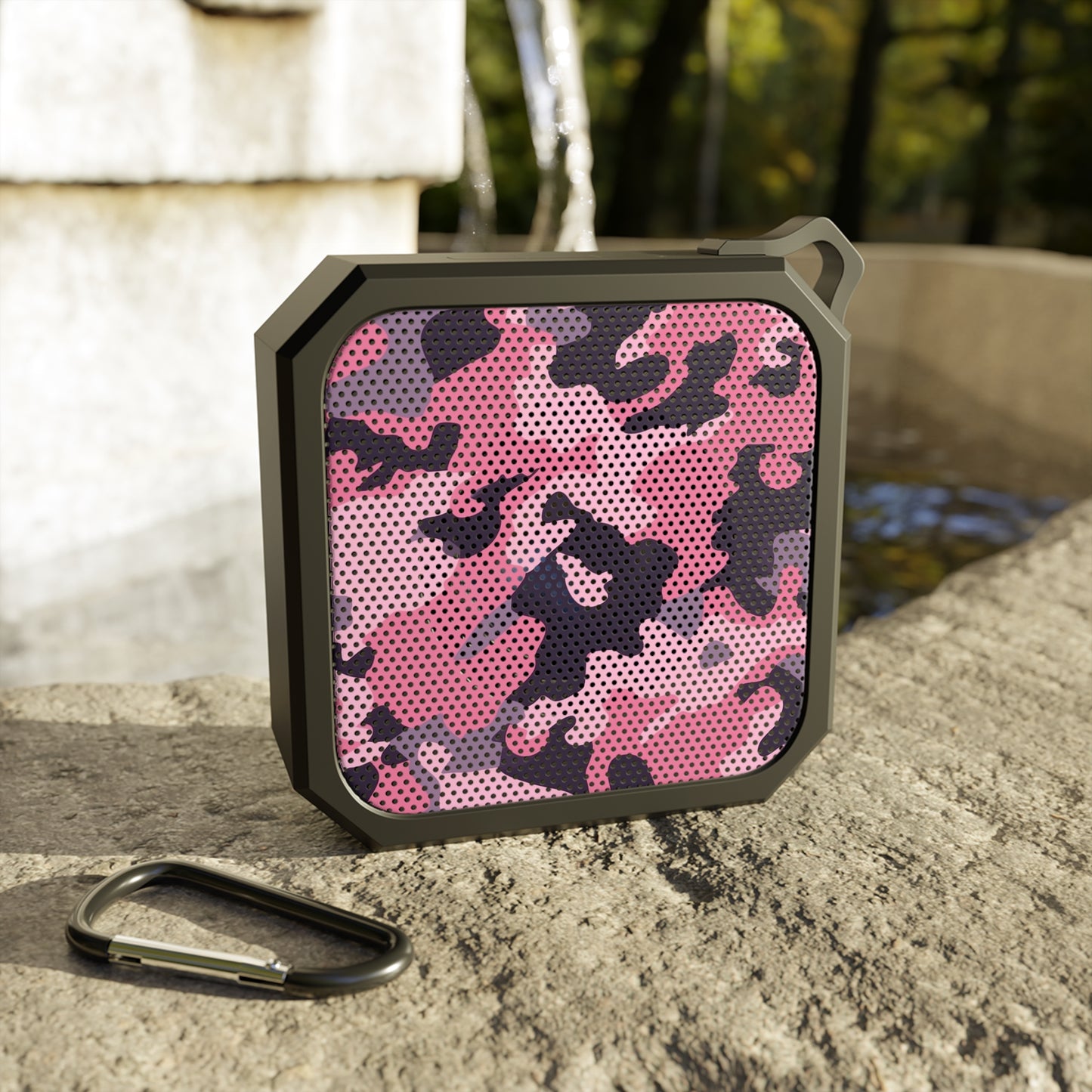 Pink Camo Waterproof Bluetooth Speaker