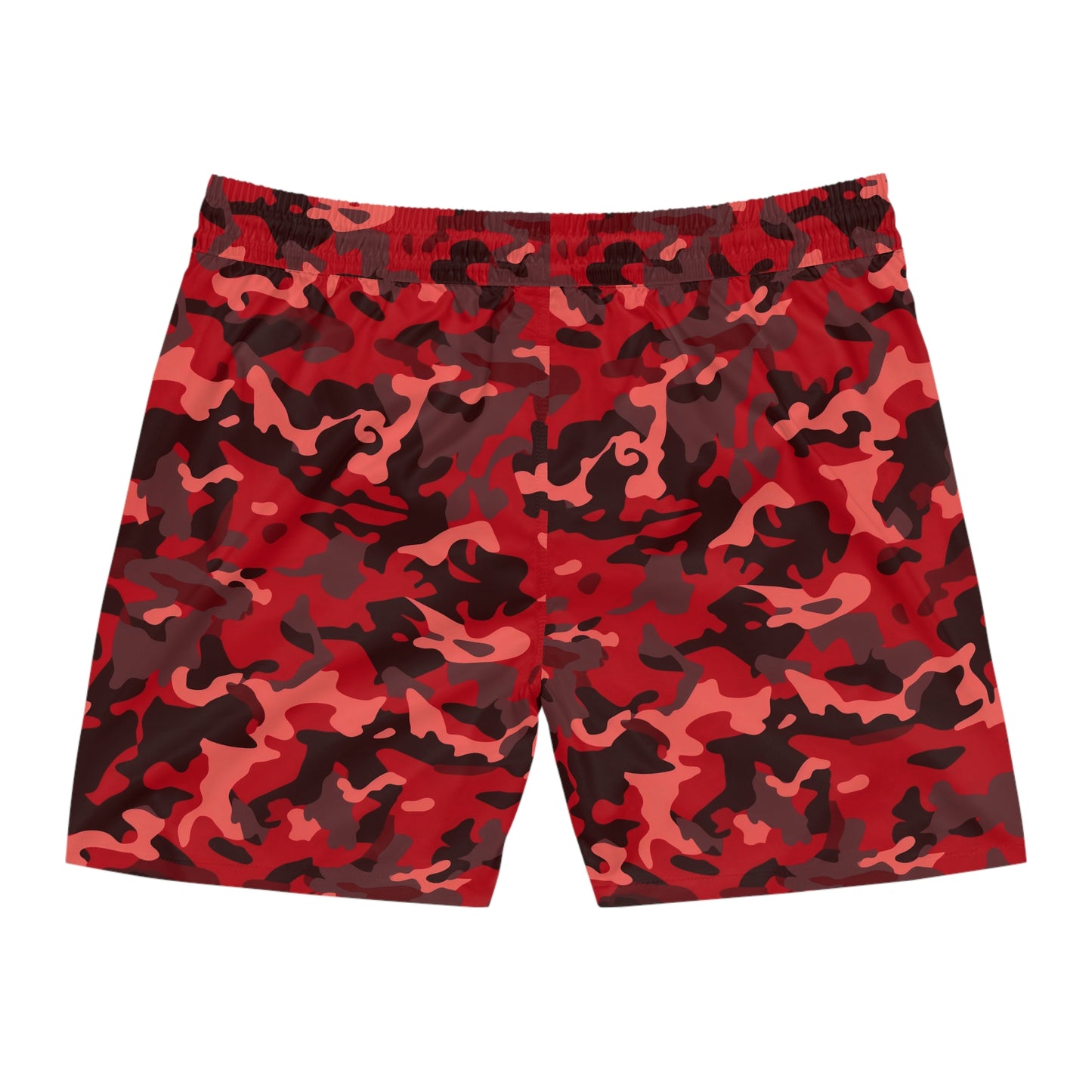 Red Camo Swim Trunks