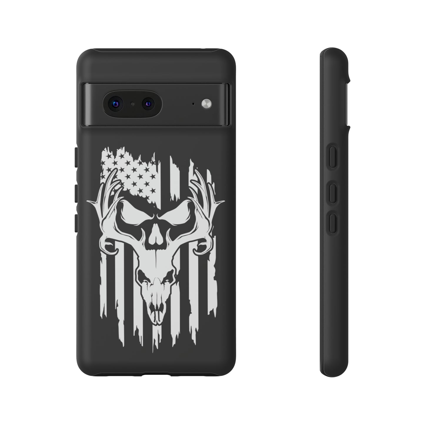 Deer Skull American Flag Phone Case