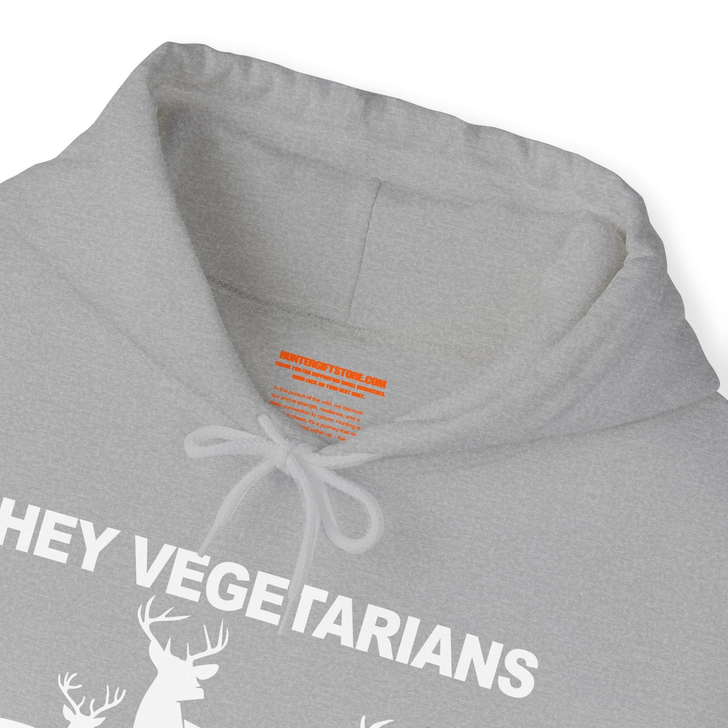 Hey Vegetarians My Food Poops On Your Food Hooded Sweatshirt