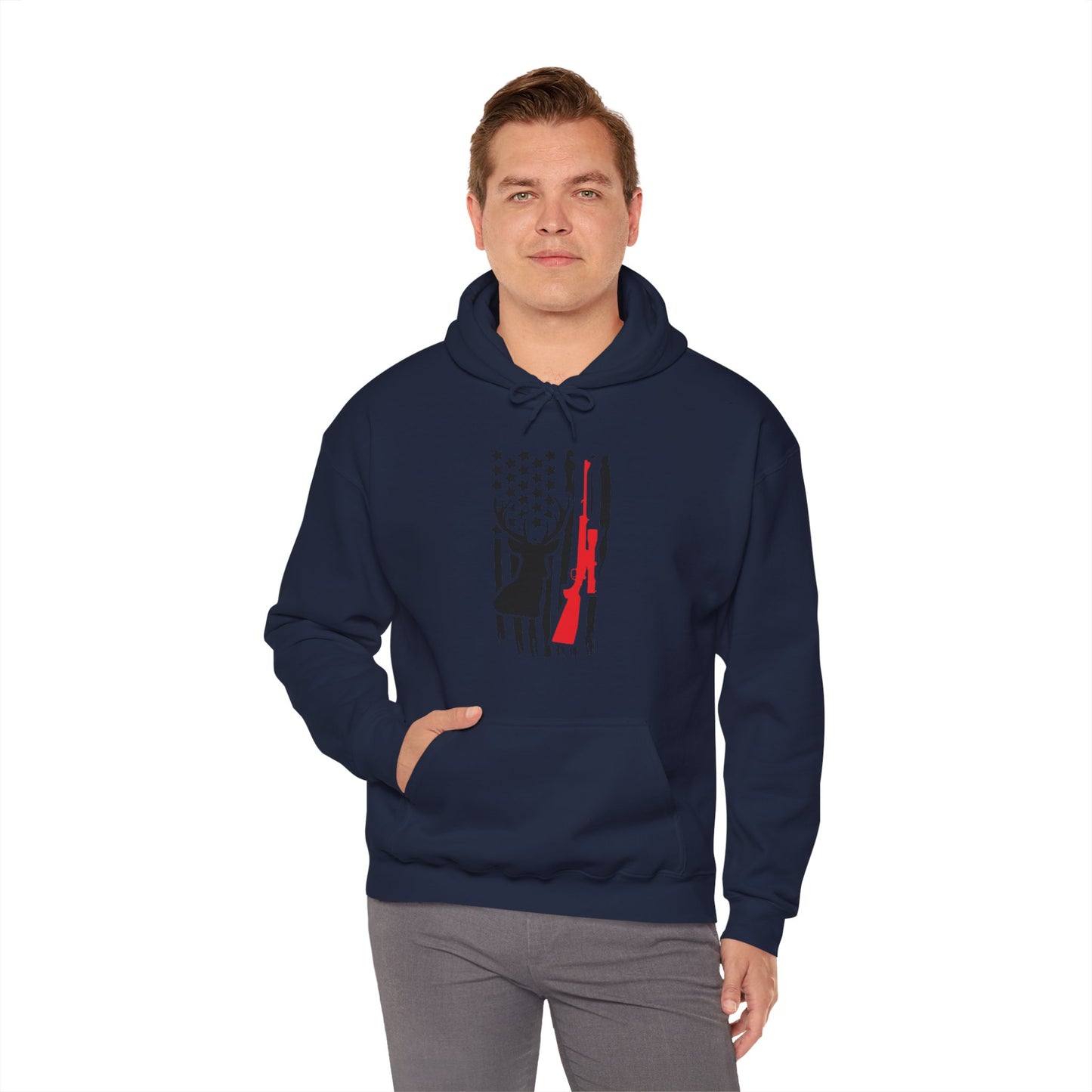 American Flag Rifle Hooded Sweatshirt