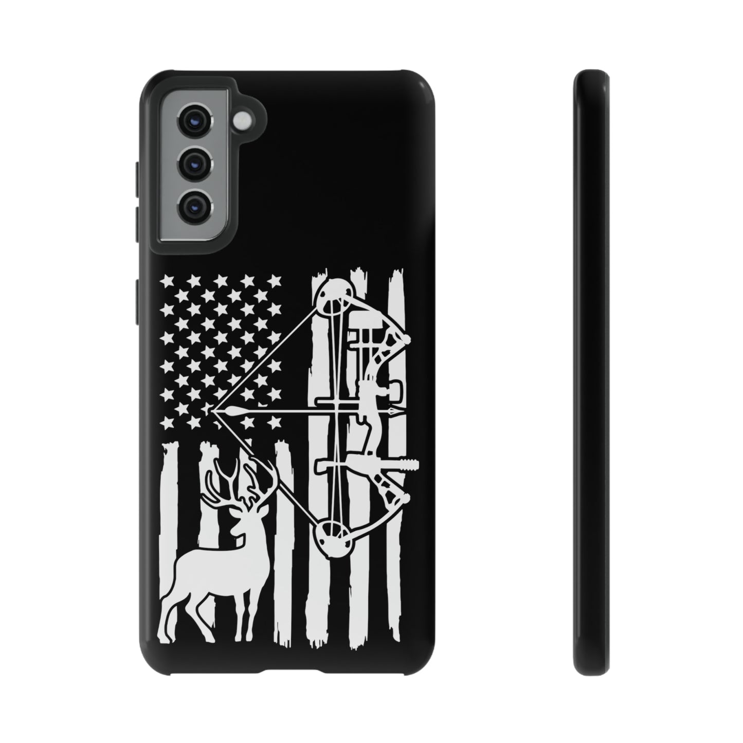 Deer Bow Hunter American Flag Phone Case