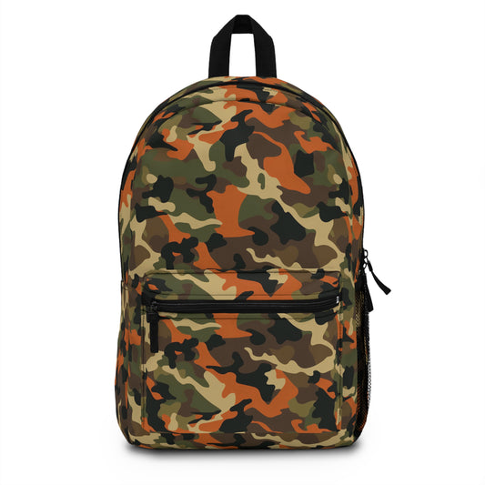 Orange Camo Backpack