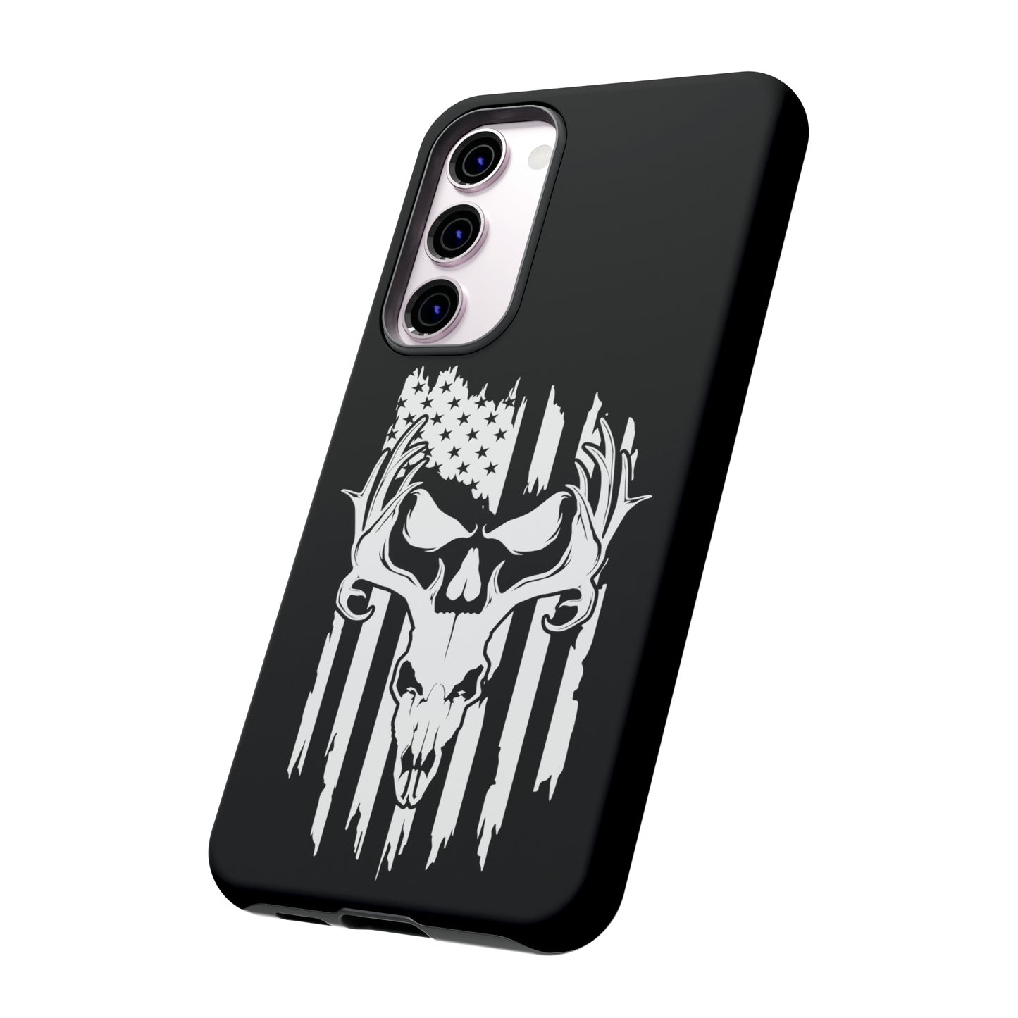 Deer Skull American Flag Phone Case