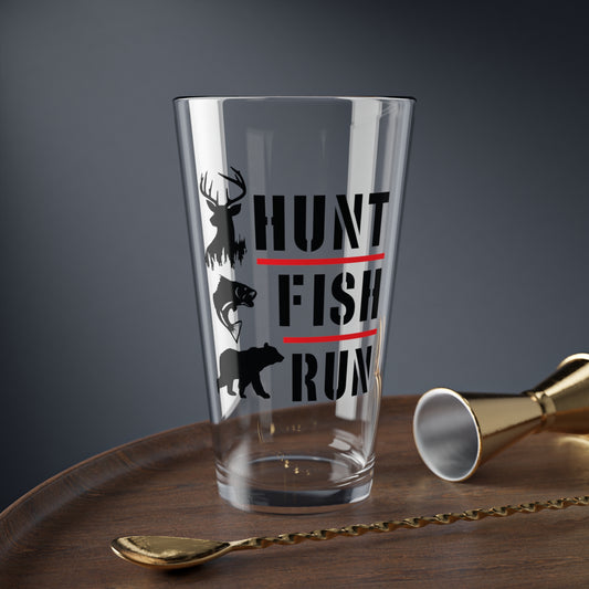 Hunt Fish Run Pint Glass