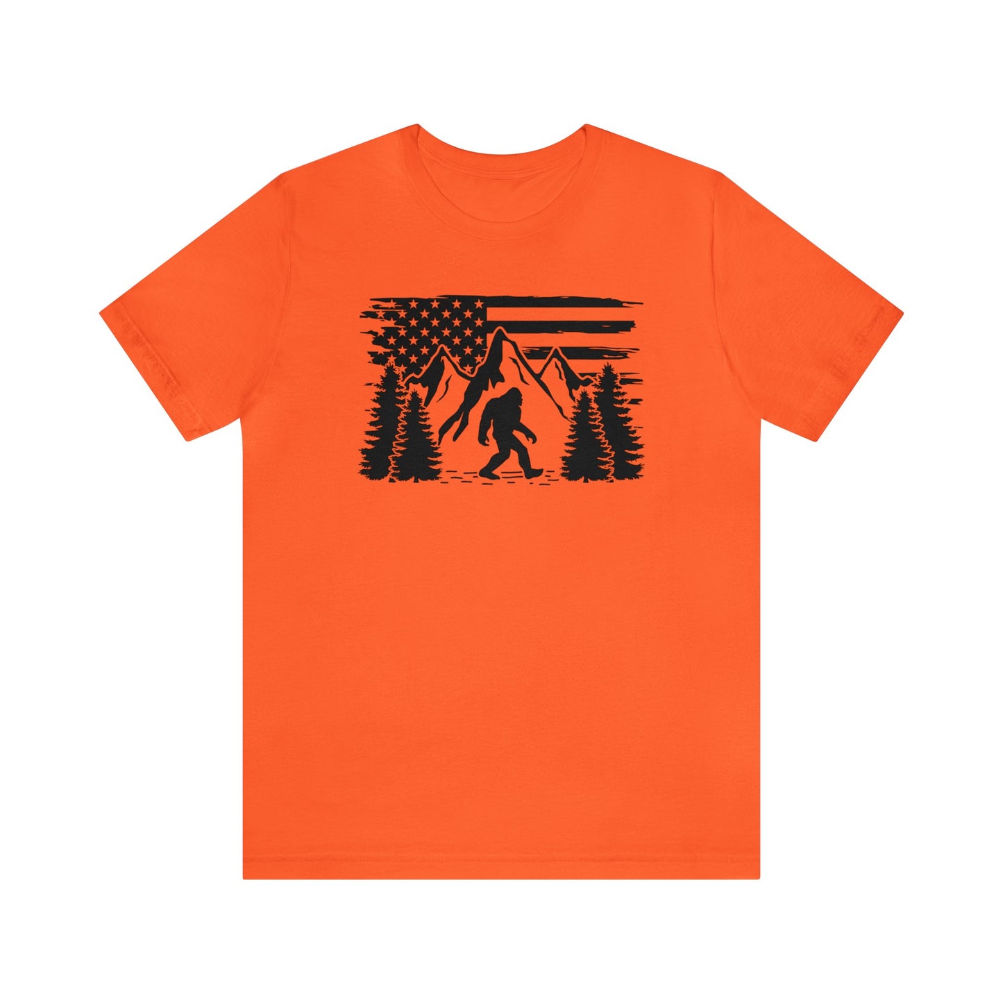 Bigfoot American Flag T-Shirt