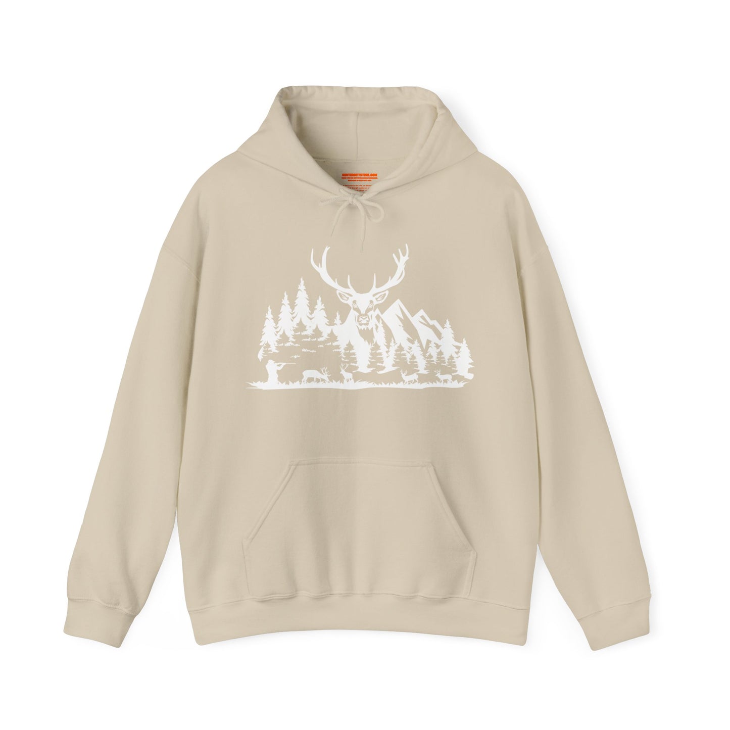 Deer Hunting Scene Hooded Sweatshirt