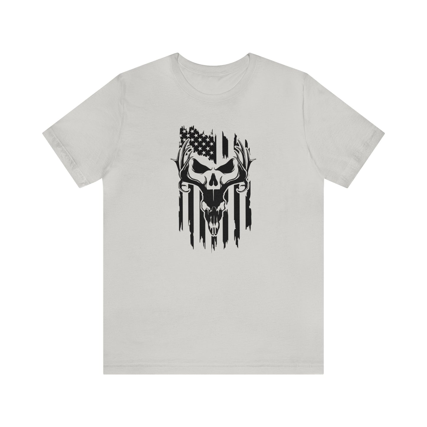 Deer Skull American Flag T-Shirt