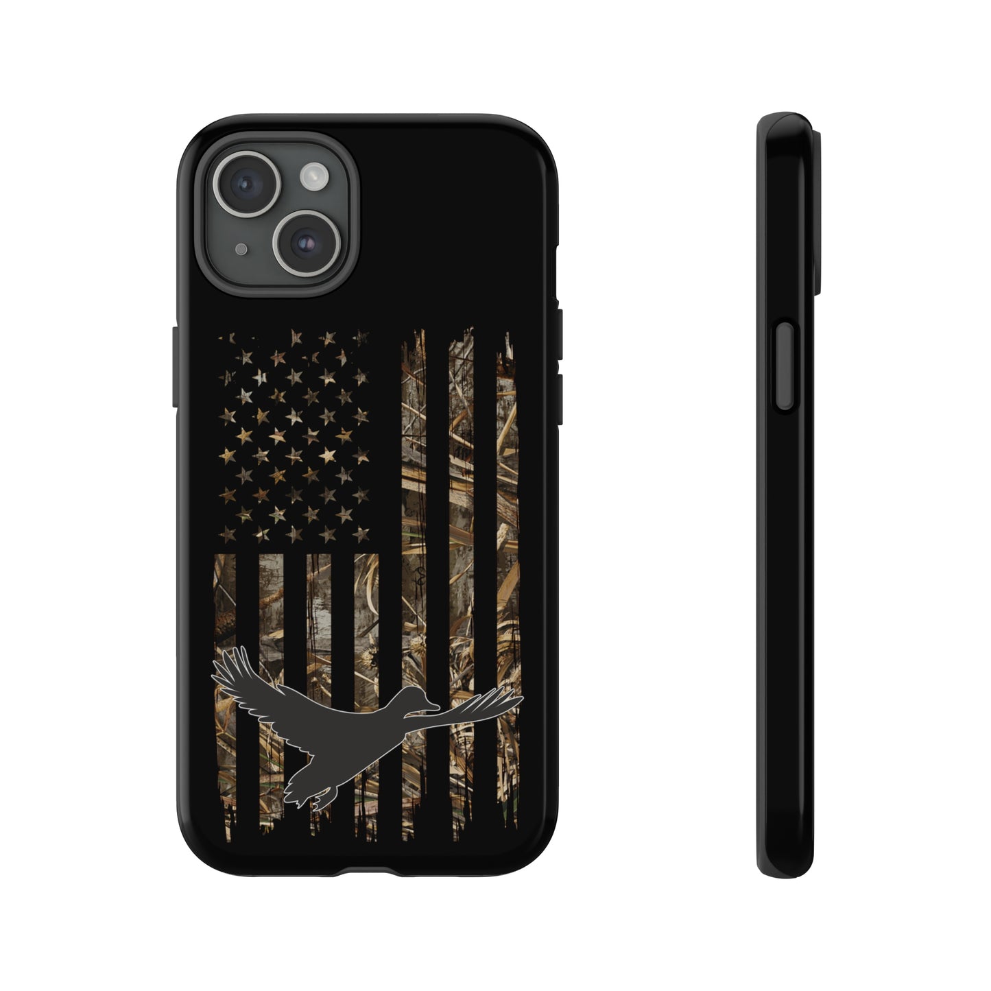 Camo Duck American Flag Phone Case