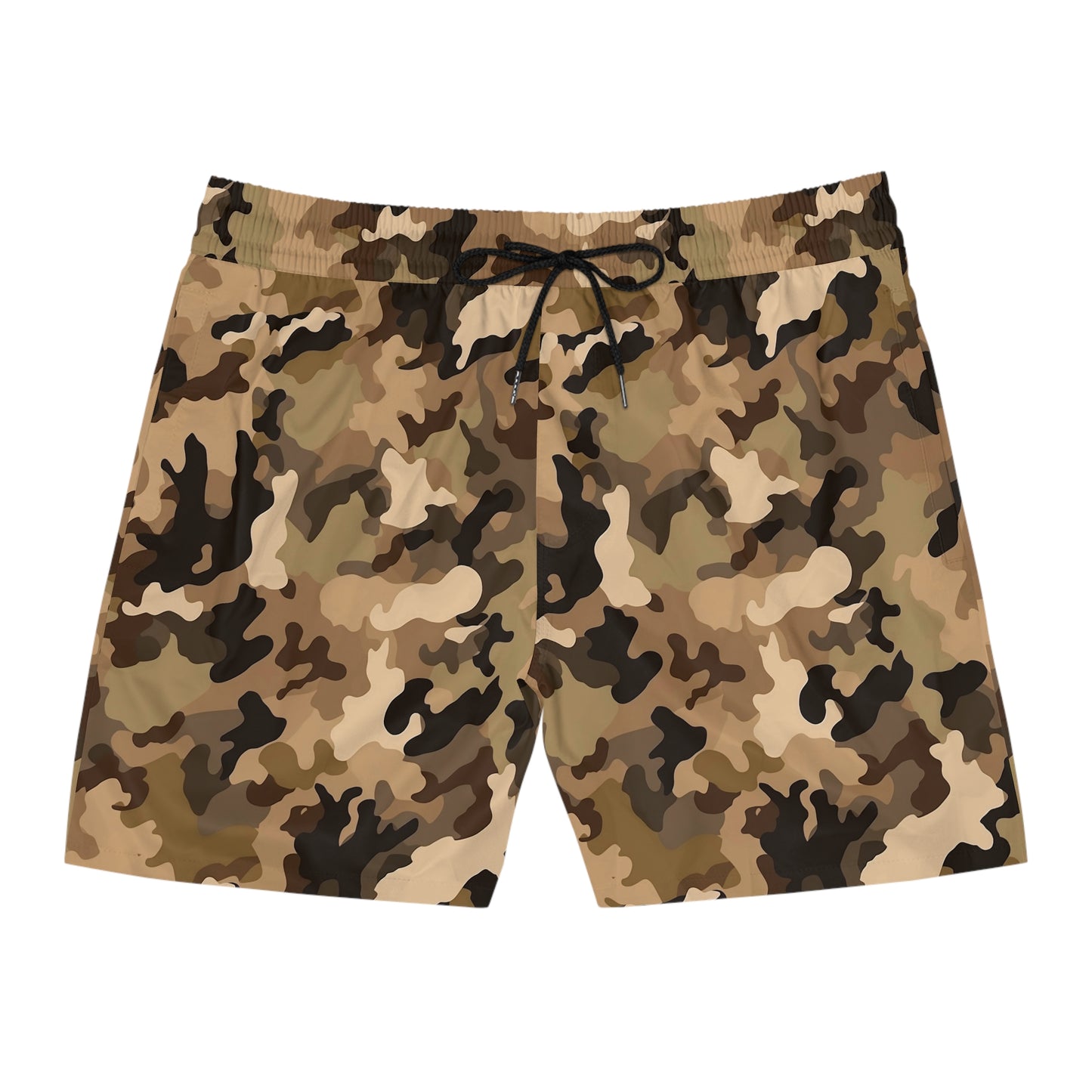 Brown Camo Swim Trunks