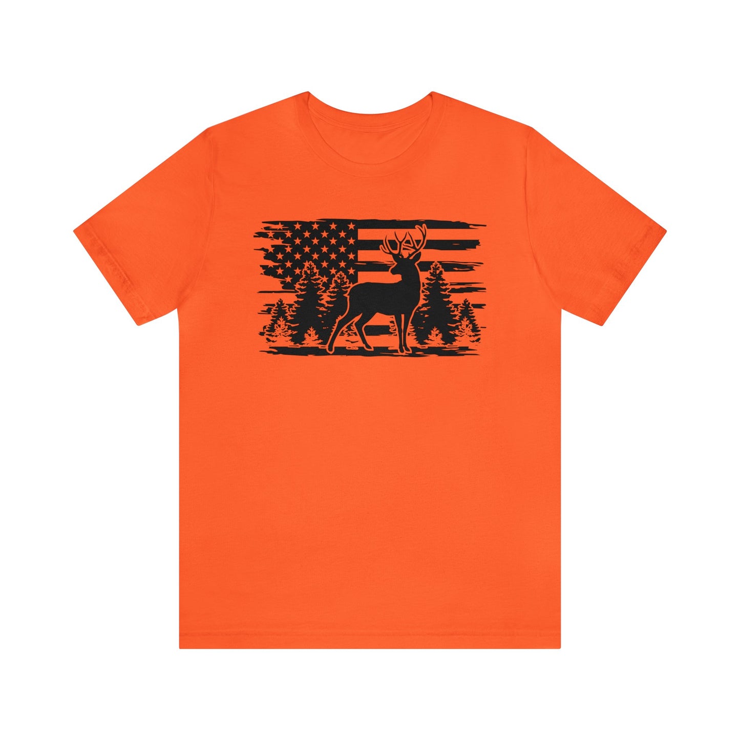 Deer American Flag T-Shirt