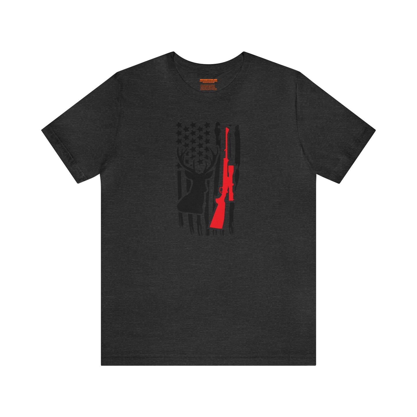 Deer Gun American Flag T-Shirt