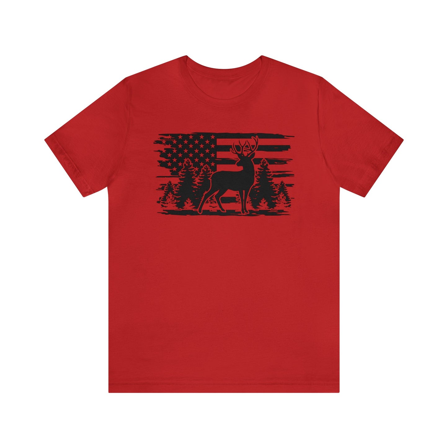 Deer American Flag T-Shirt