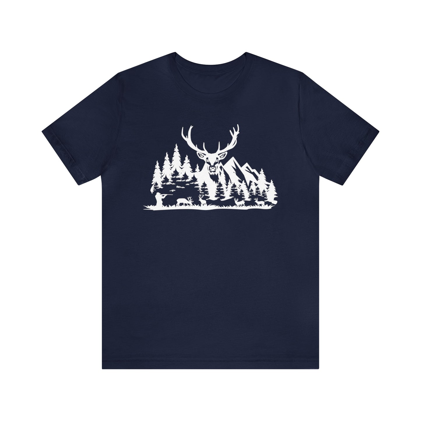 Elk Hunting Mountain Scene T-Shirt